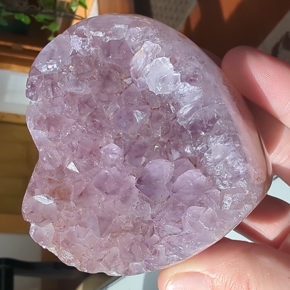 Genuine AAA Grade Brazilian Pink Amethyst Heart Shaped Gemstone